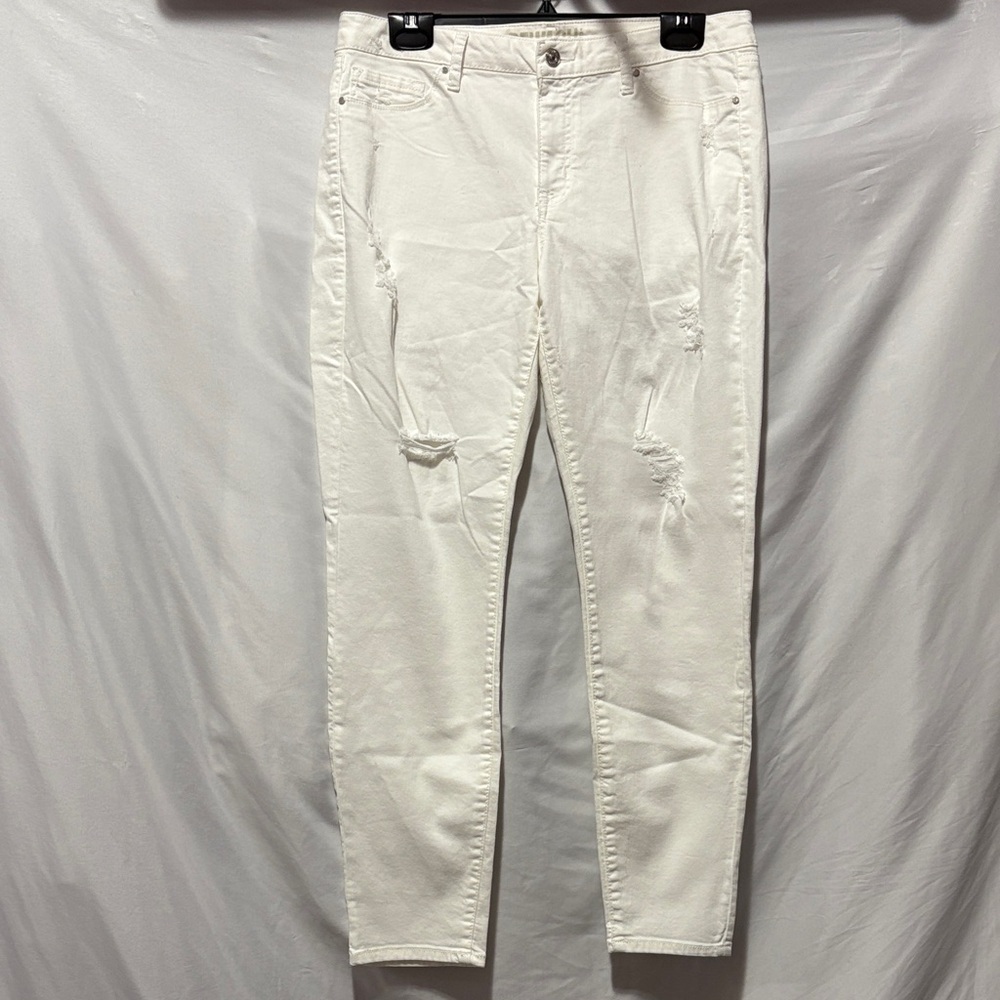 Rewash Women's Skinny Jeans White LL125